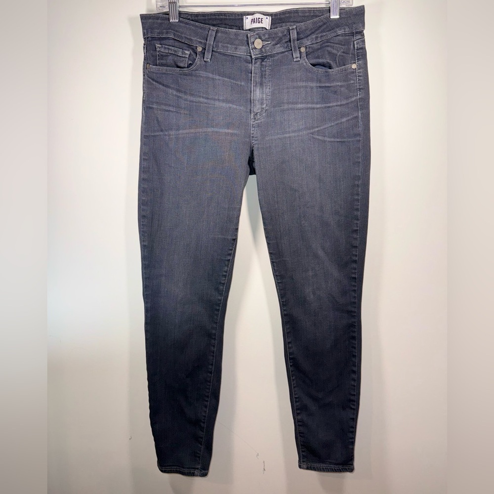 PAIGE Designer Grey Denim Women Verdugo Ankle Jeans size 32
